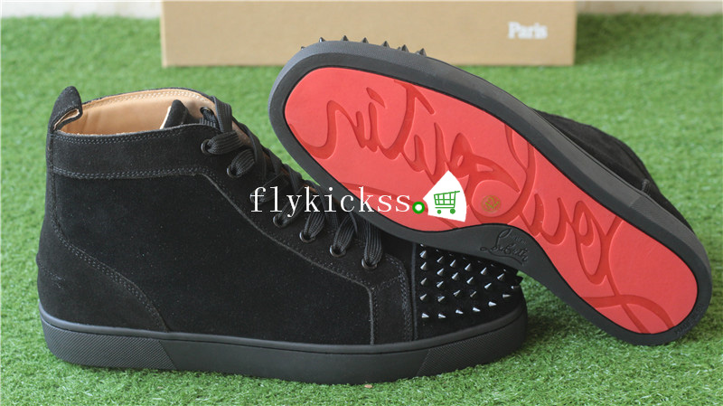 Christian Louboutin Sneaker High Top Blue Suede